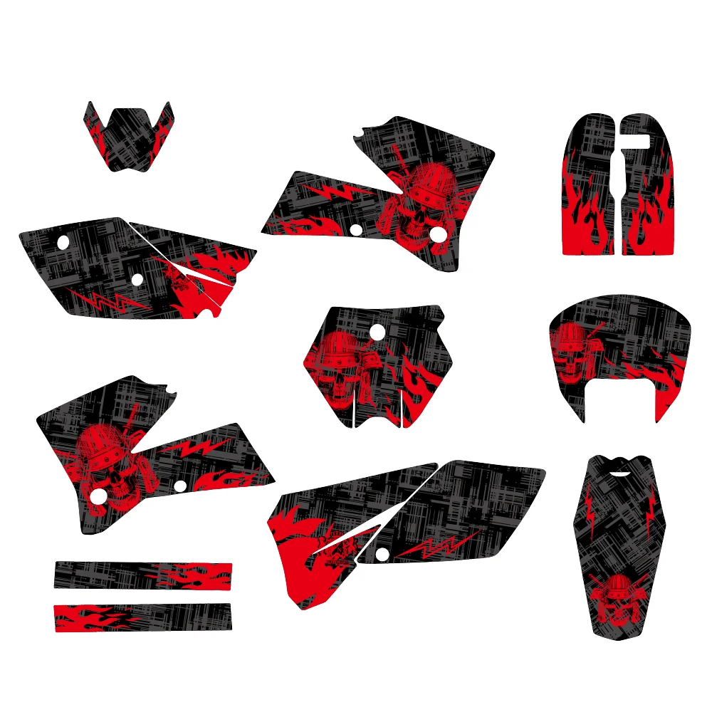 Off-Road Motorcycle Decals for KTM SX Series 2005-2006 Complete Decal Kit