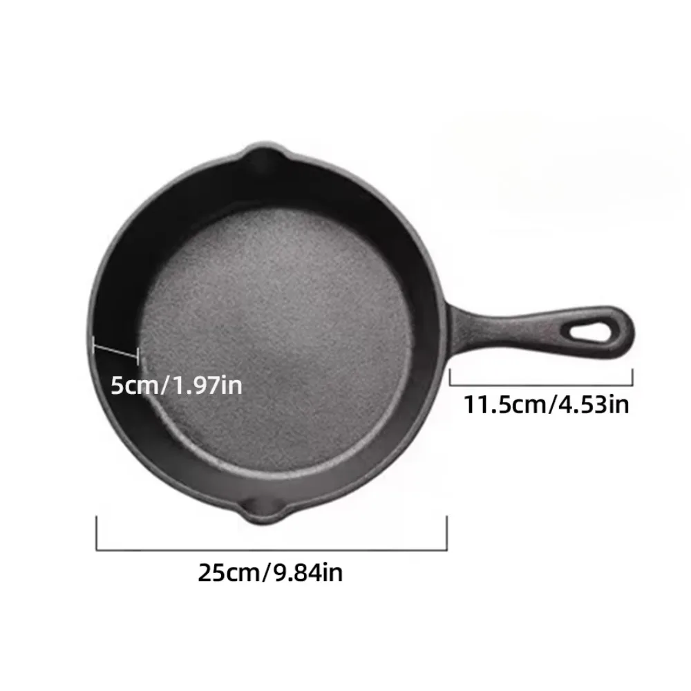 Round Cast Iron Skillet Frying Pan 6