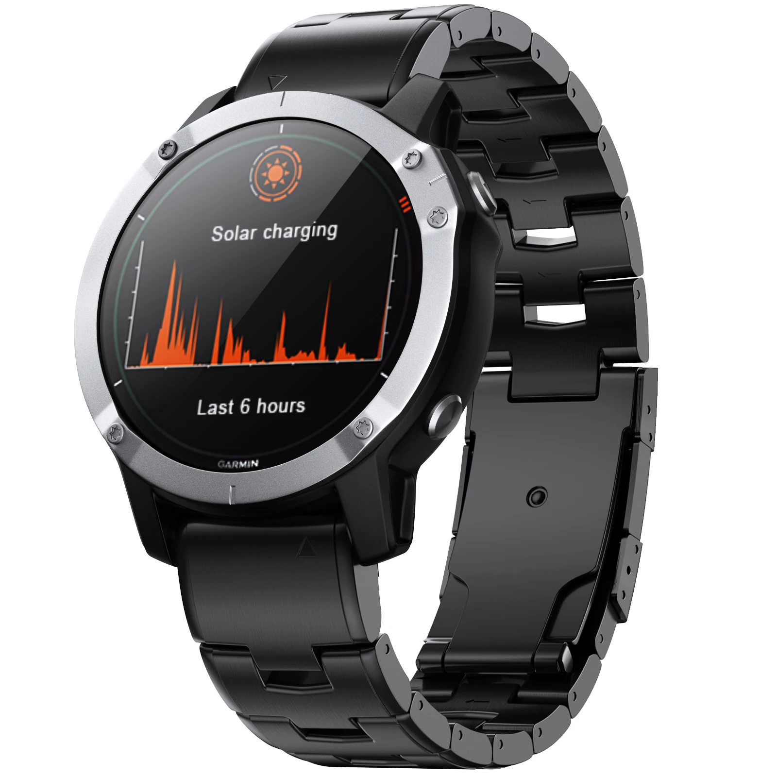 22 26 mm Quick Fit Titan-Metall-Uhrenarmband für Garmin Fenix 7X/7 Solar/6X/6 Pro/5 Plus/epix Gen2/Instinct 1/2 Uhrenarmband – Detail 1