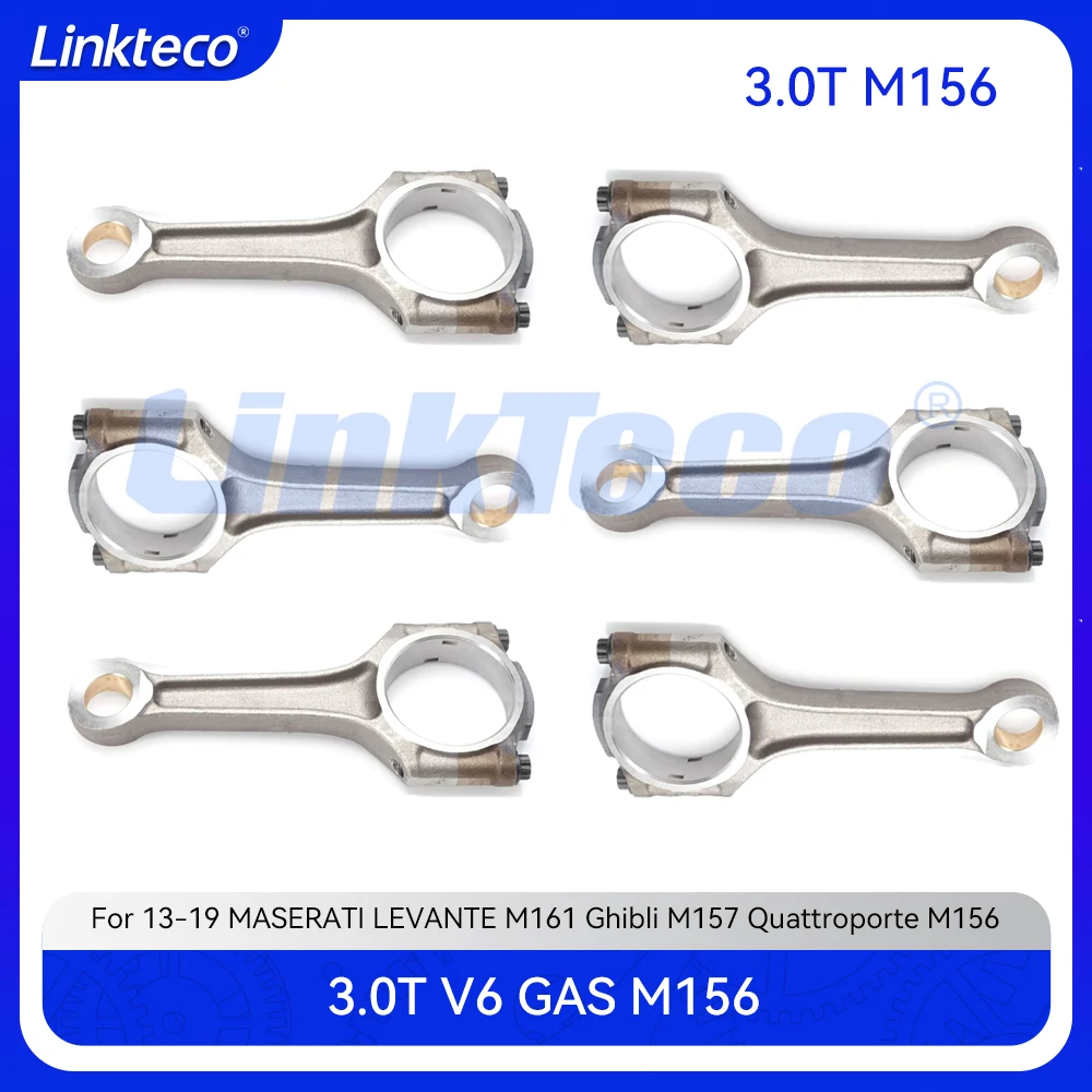 Engine 6X Connecting rod Fit 3.0 T L GAS M156 M156D For 13-19 3.0T MASERATI LEVANTE M161 Ghibli M157 Quattroporte M156 326368