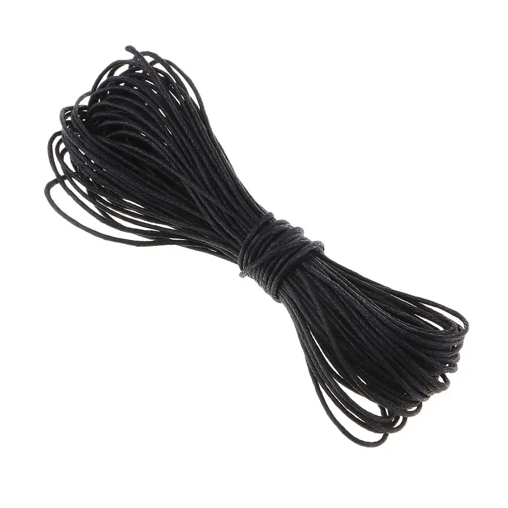 Waxed Cord for Jewelry Making 1mm Beading Thread Cotton String Craft Supplies for Bracelets and Necklaces