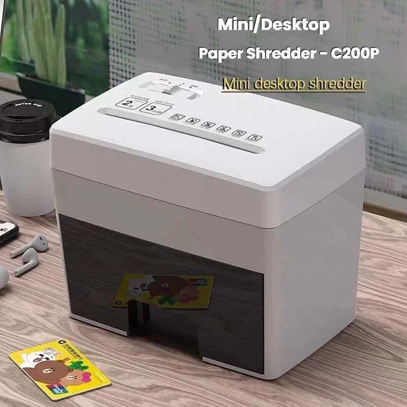 Desktop Paper Shredder Household Office Document‑Shredding Apparatus Compact File‑Disposal Data‑Protection Processing Equipment