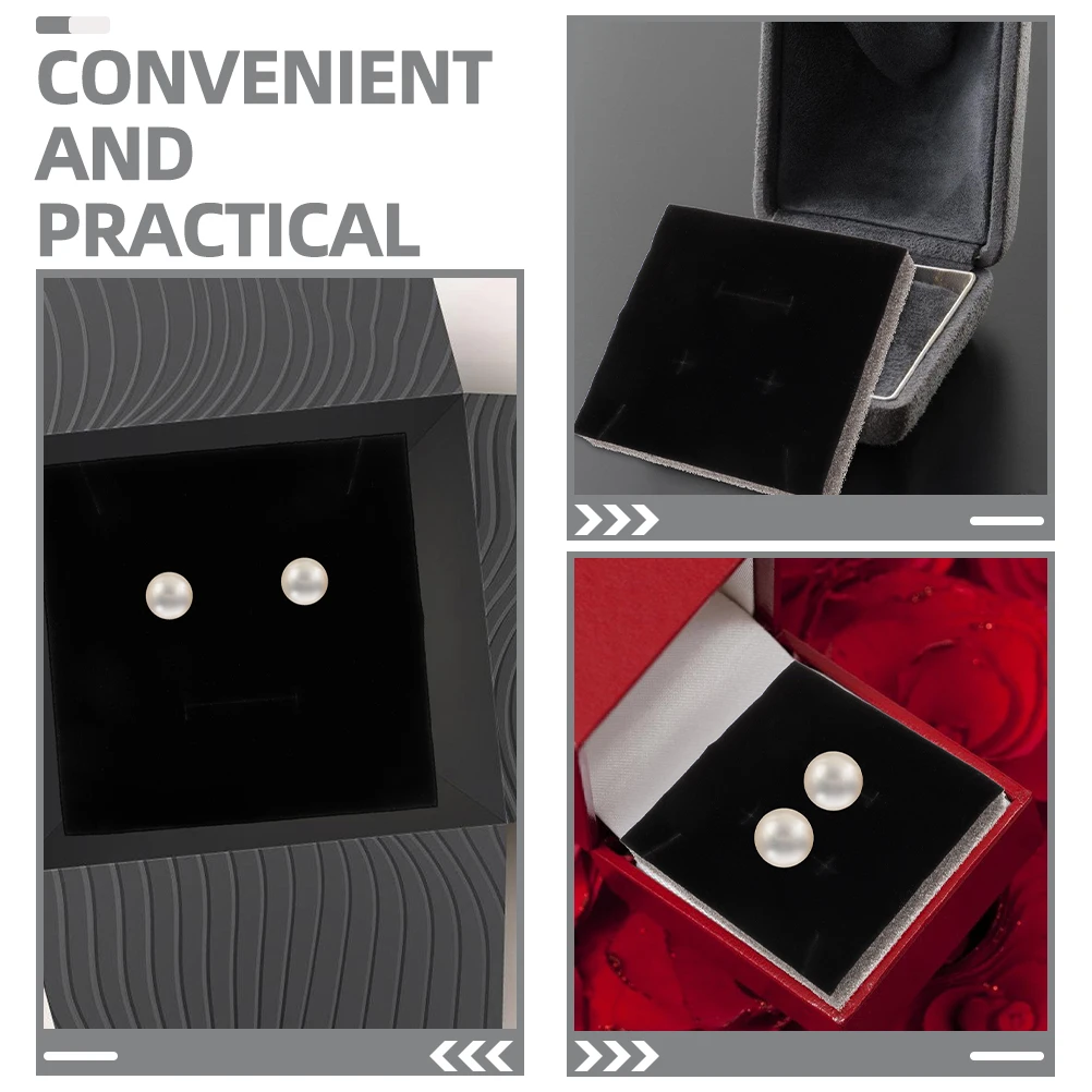 

20 Pcs Jewelry Gift Box Sponge Lining Organizer 8x8x1 5cm Inserts for Boxes Display Protect Earrings Ring Storage