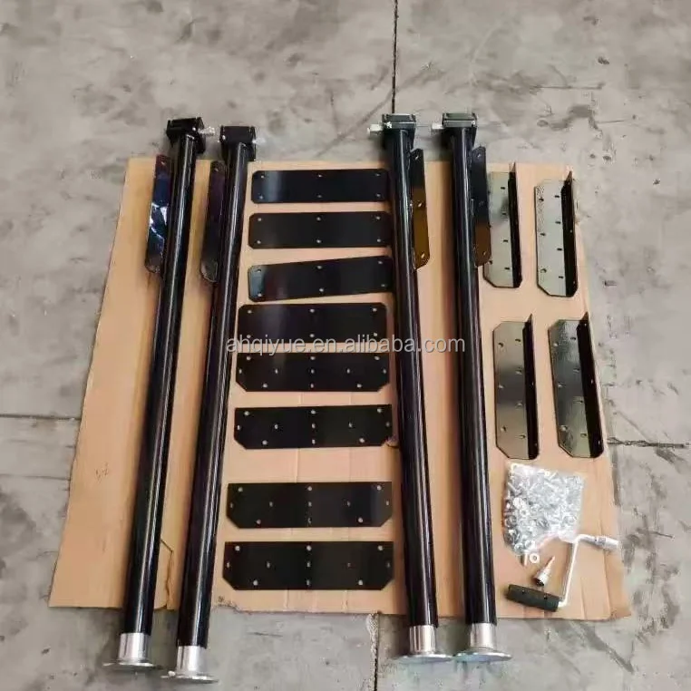 Black/White Color Manual Truck Camper Travel Trailer Jack for Caravan RV Lifting with Zinc Alloy and Carbon Steel Construction