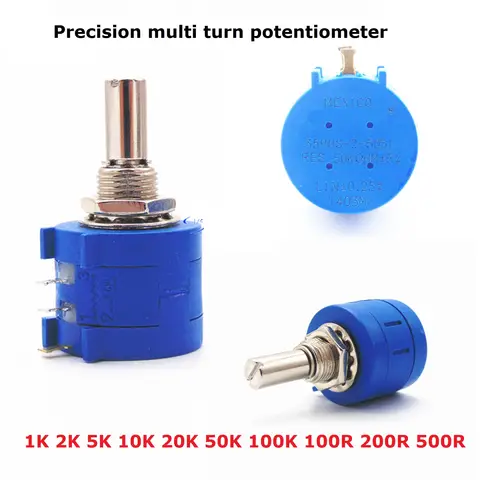 1PC Precision Multi Turn Potentiometer 3590S-2-103 101 503 104 201 501 102 202 502 203 100R 200R 500R 1K 2K 5K 10K 20K 50K 100K