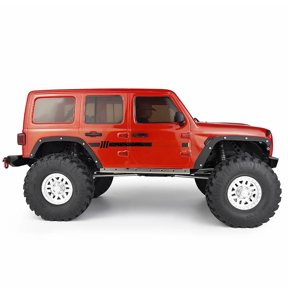 YEAHRUN parafango in acciaio inox razzi ruota sopracciglio per Axial SCX10 III AXI03007 Wrangler 1/10 RC Crawler Car Shell parti del corpo