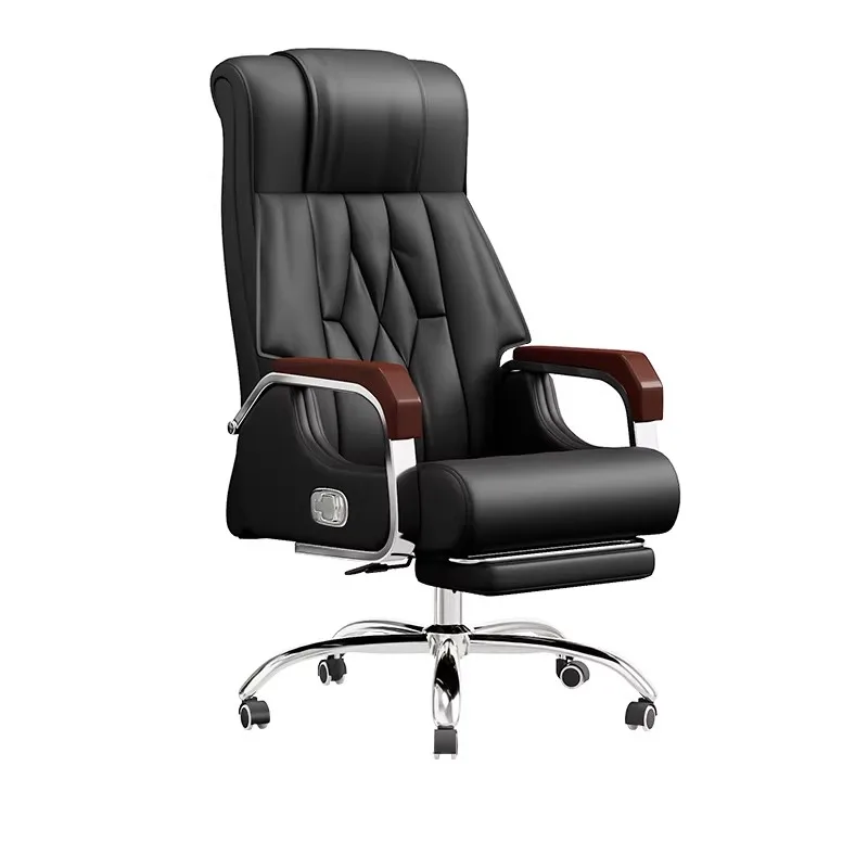 

#Best Executive Office Ergonomic Adjustable Height Office Chair Modern Style Synthetic Leather Stainless Steel Base Swivel Seat