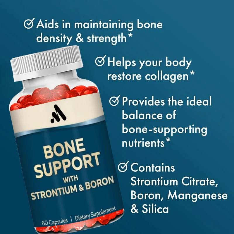 Bone Support Containing Tungsten and Boron, Dietary Supplement for Bone and Joint Comfort, Non GMO-60 Pills