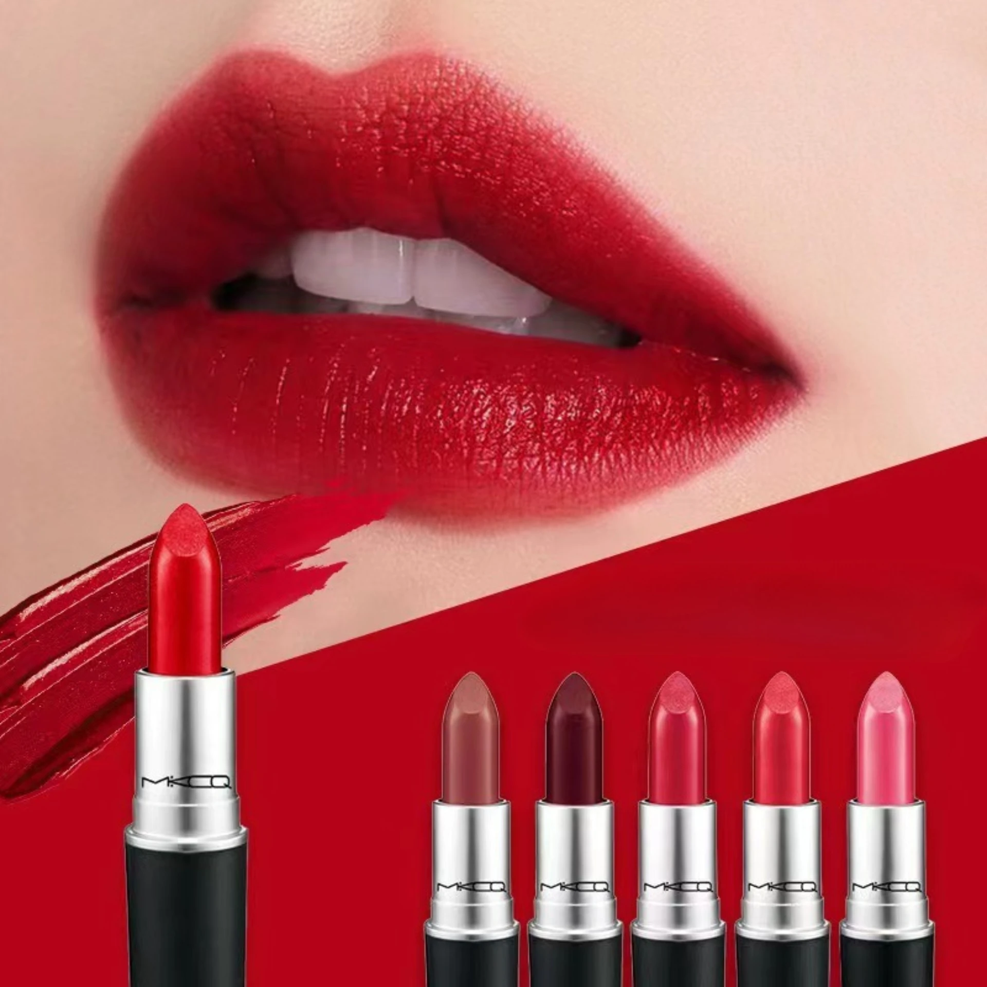 Lipstick matte matte not easy to fade long-lasting lip glaze moisturizing easy to color improve complexion Makeup