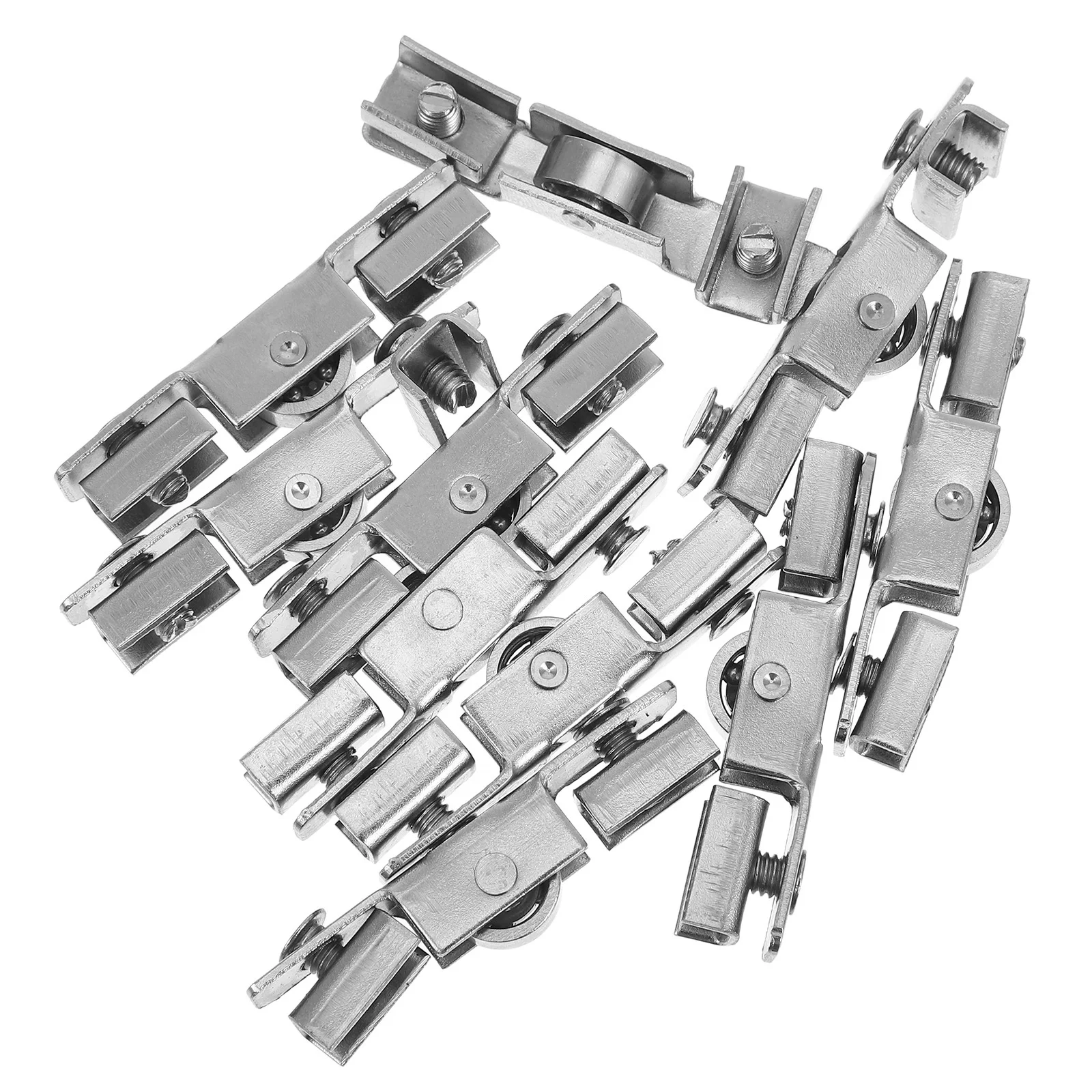 

10Pcs Sliding Door Roller Set Metal Glass Sliding Door Rollers Smooth Silent Operation Easy Install for Patio Closet Shower