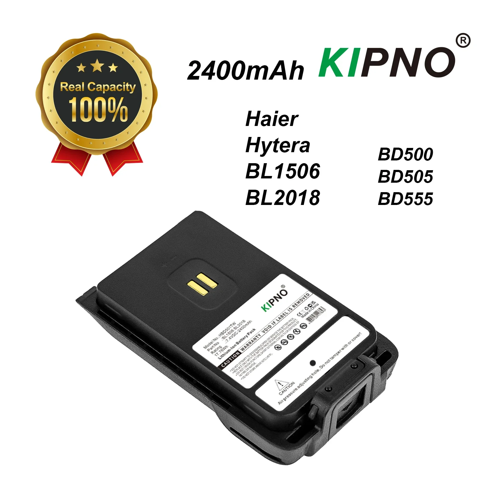 

Two-Way Radio 2400mAh Battery For Hytera BD500 BD505 BD555 BL1506 BL2018