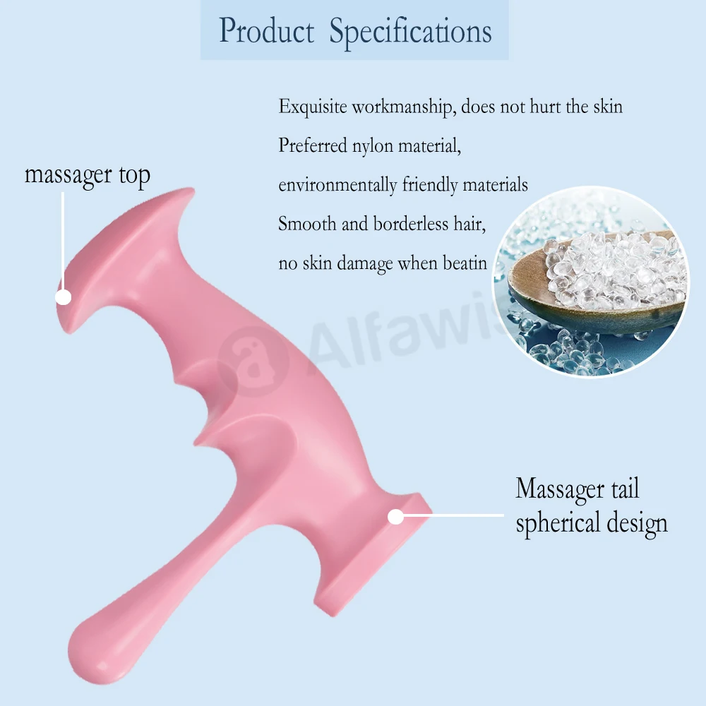 T-shaped Point Thumb Finger Press Trigger Point Handheld Massager Reflexology Stick Press Best Body Roller Back Massager Tools