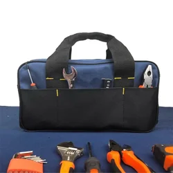 Large Capacity Tool Bags with 6 Pockets Handbag Wear-resistant Waterproof Oxford Cloth Electrician Toolbag