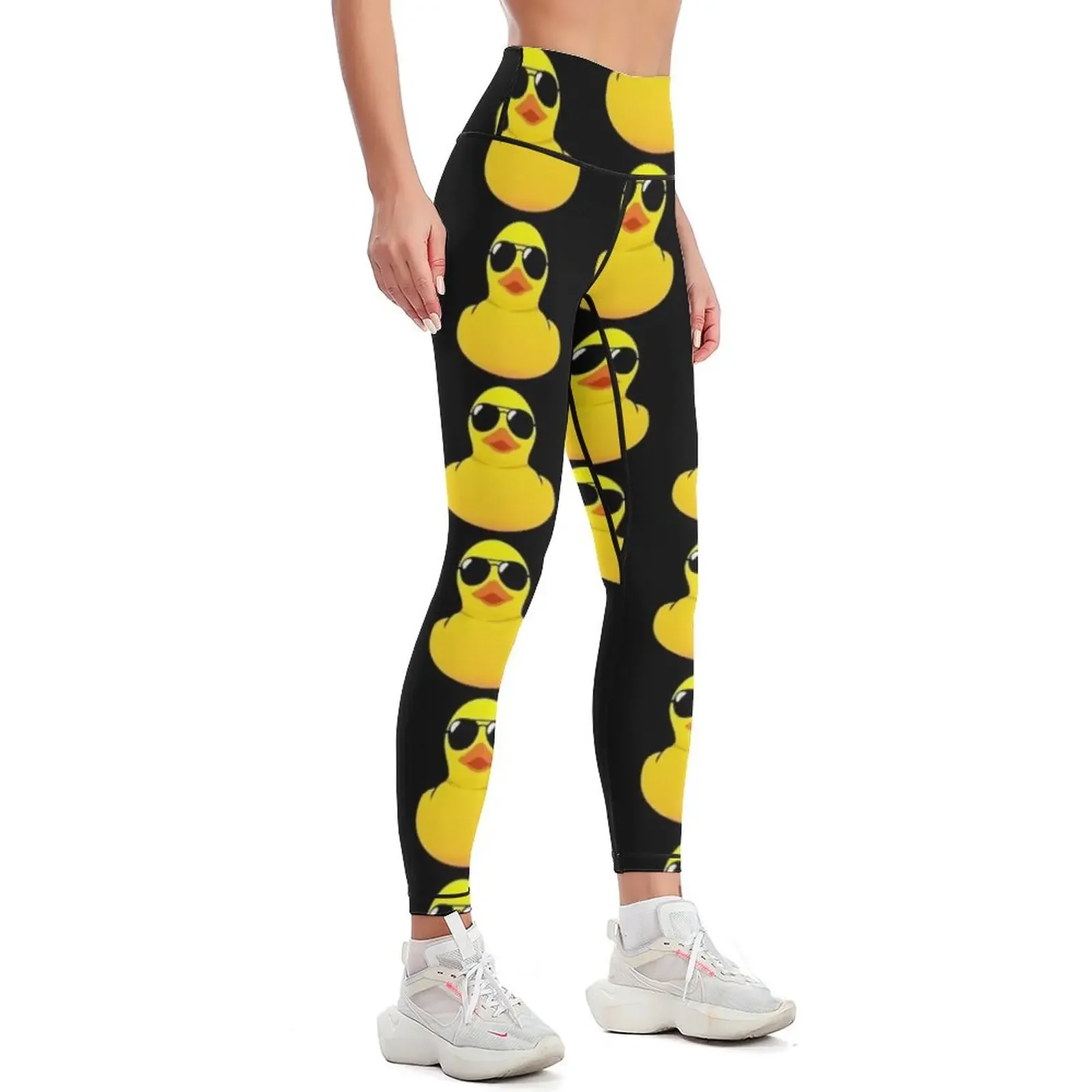 Rubber Duck sticker Leggings gym sportswear woman sports for push up gym wear Womens Leggings