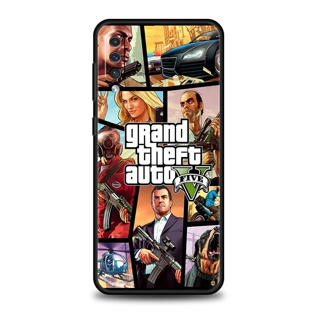 サムスンギャラクシー用高品質自動gta5ゲーム電話ケース、シリコンカバーシェル、a24、a13、a53、a73、a33、a22、a12、a02、a03、a05、a70、a50、5g