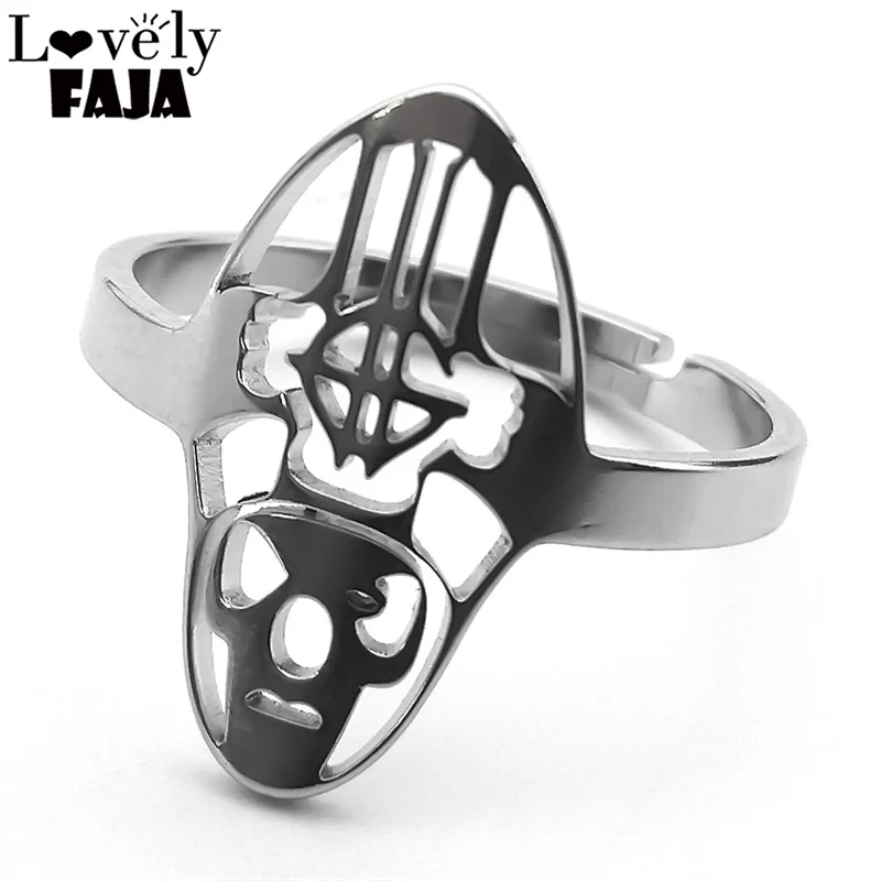 Ghost BC Band Nameless Ghoul Pope Papa Emeritus Ring Women Men Stainless Steel Adjustable Rings Heavy Metal Music Jewelry RRRXXX