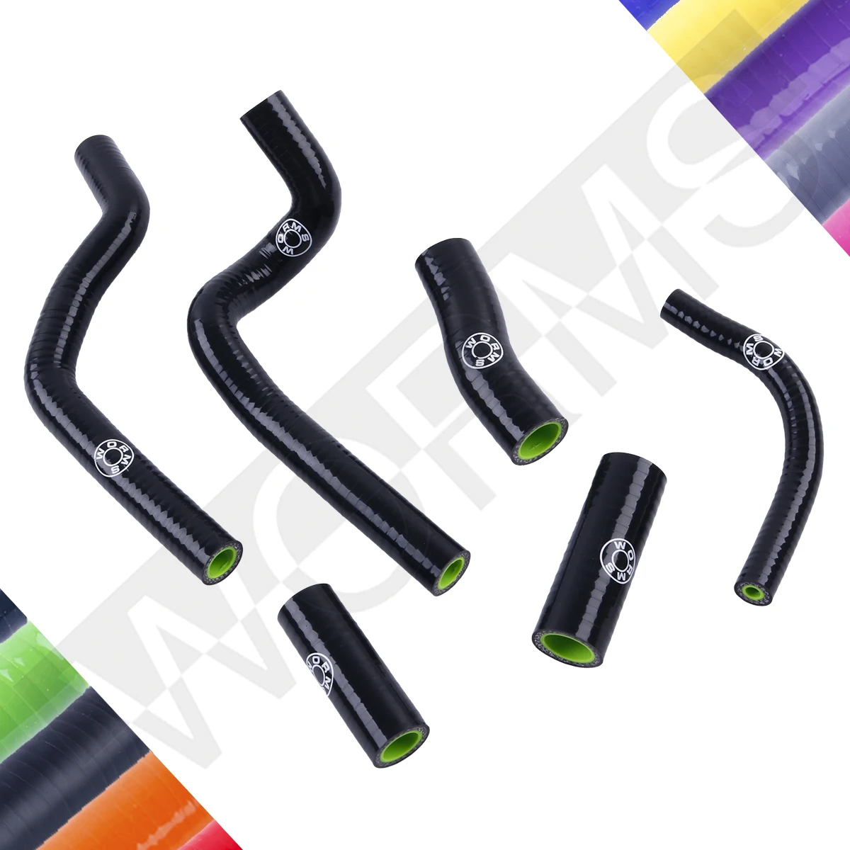 For 1989-2001 Honda CR500R CR 500 R Silicone Radiator Coolant Hose Pipe Kit 1991 1992 1993 1994 1995 1996 1997 1998 1999 2000