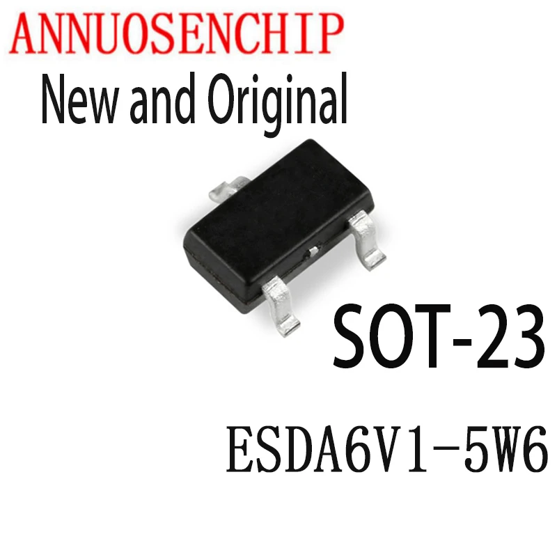 10PCS New And Original SOT23 E62 ESDA6V1-5W6 SOT-23 ESDA6V1-5W6