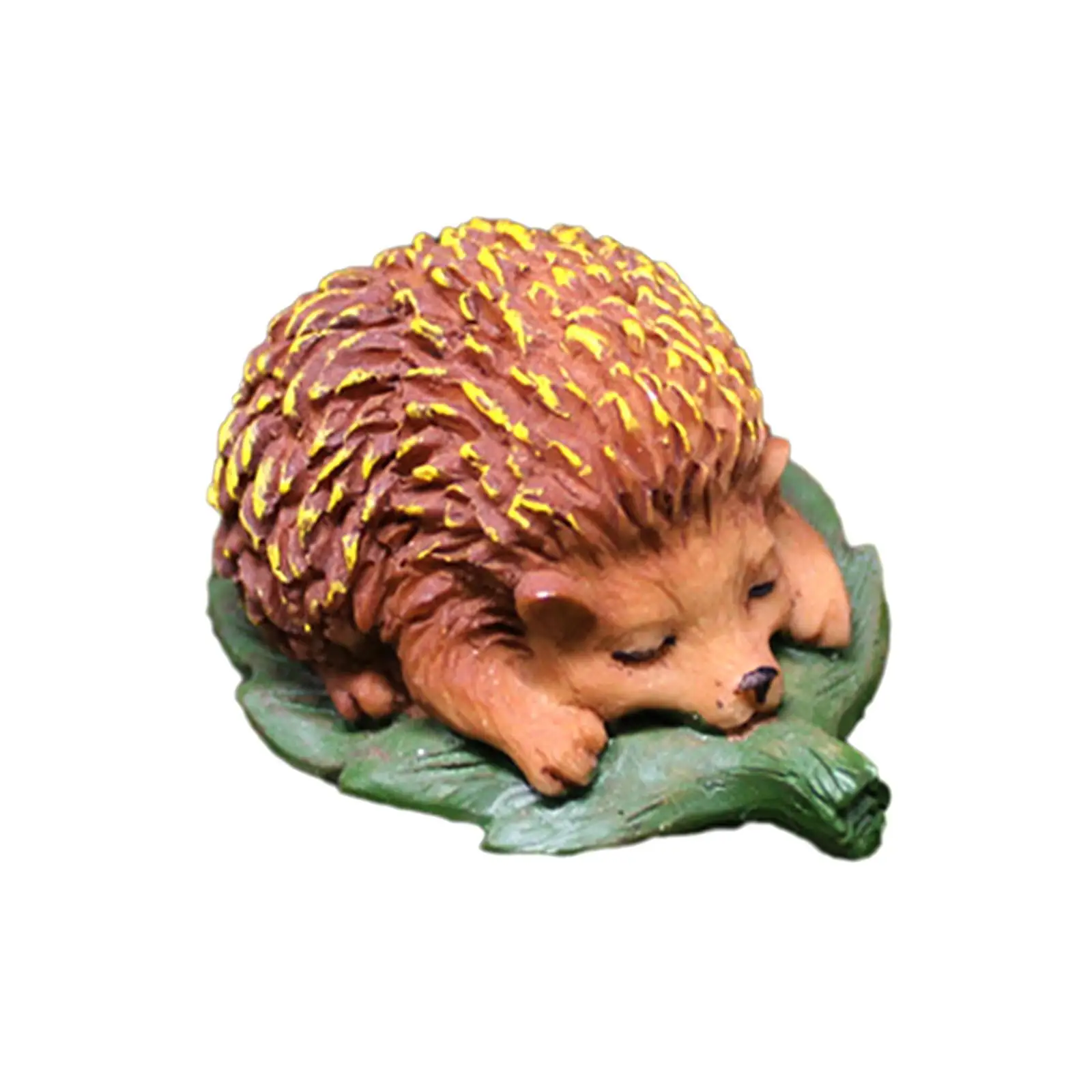 Hedgehog Statue Handpainted Collectible Garden Hedgehog Sculpture for Housewarming Gift Patio Lawn Fairy Garden Courtyard