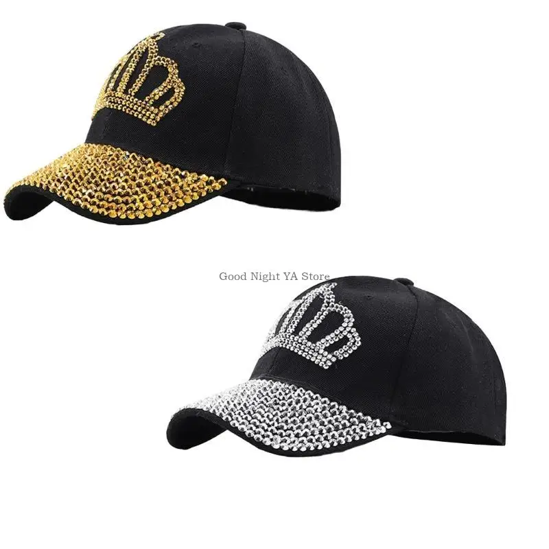 Adult Crown Baseball Caps Travel Gathering Hat for Cycling Camping