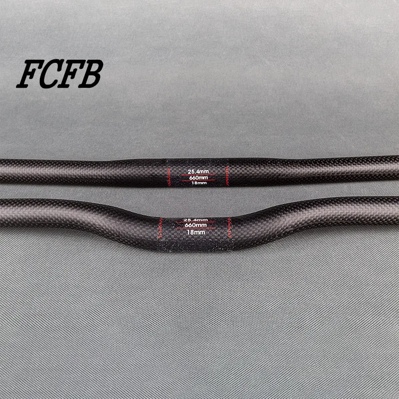 FCFB NO LOGO Full  carbon fiber handlebar little swallow 25.4  folding handlebar cycling parts bicycle bars 3k finish