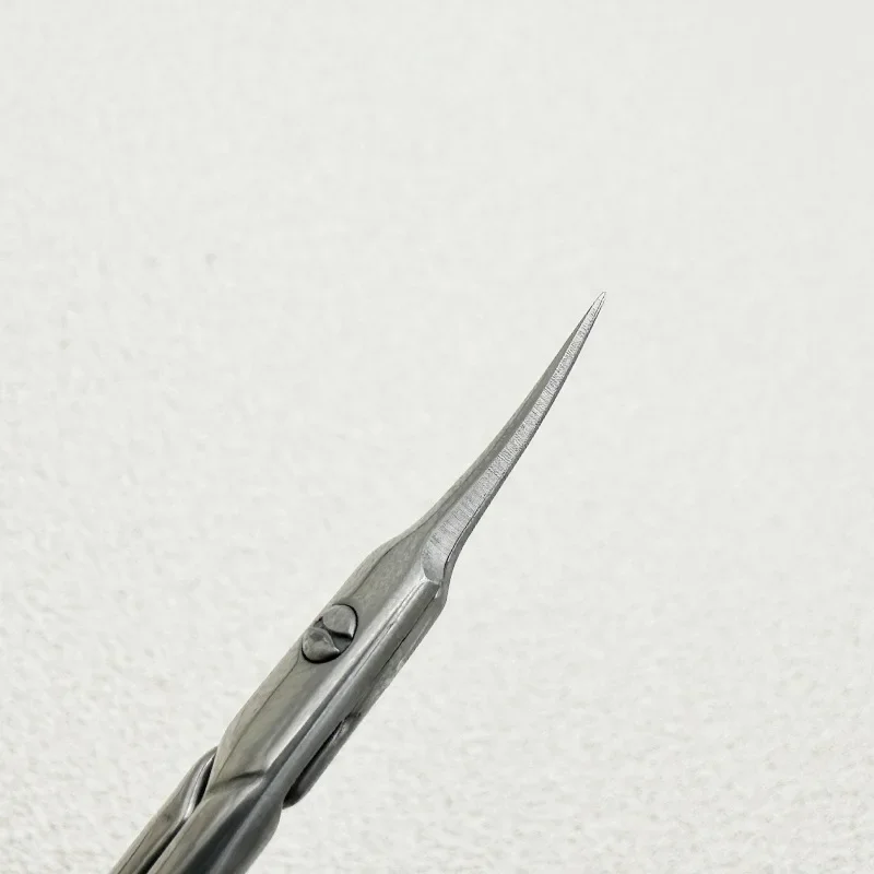 Russian Manicure Scissors Cuticle Regrowth Cut Curved Tip Nail Pedicure Grooming Professional Stainless Steel Dead Skin Remover