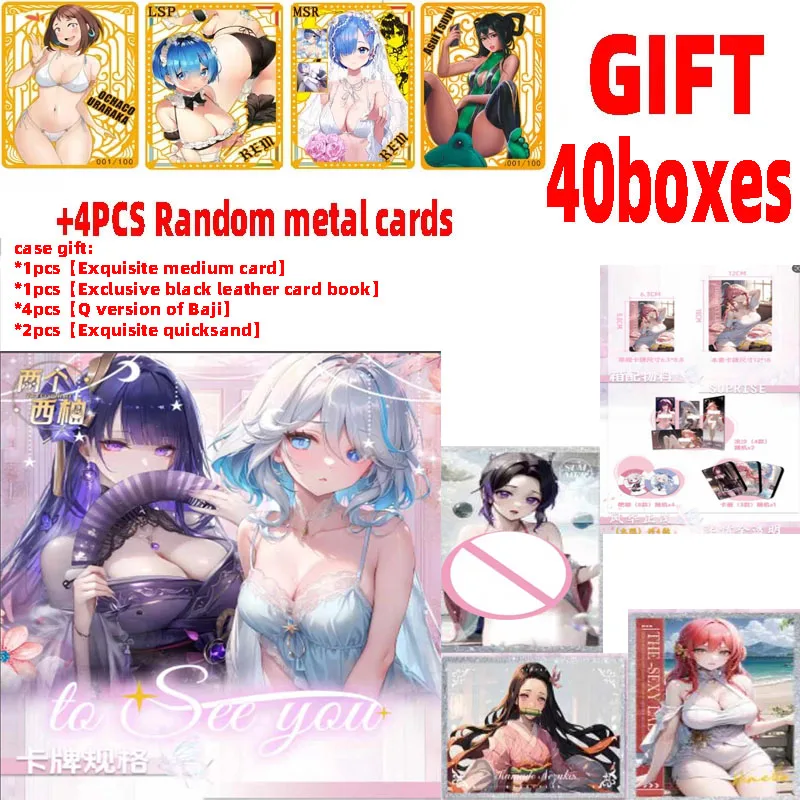 

New Goddess Story Cards Two Grapefruits' first female card "To see you" Booster Box Anime Girl Tcg Game Card Kids Table Toys