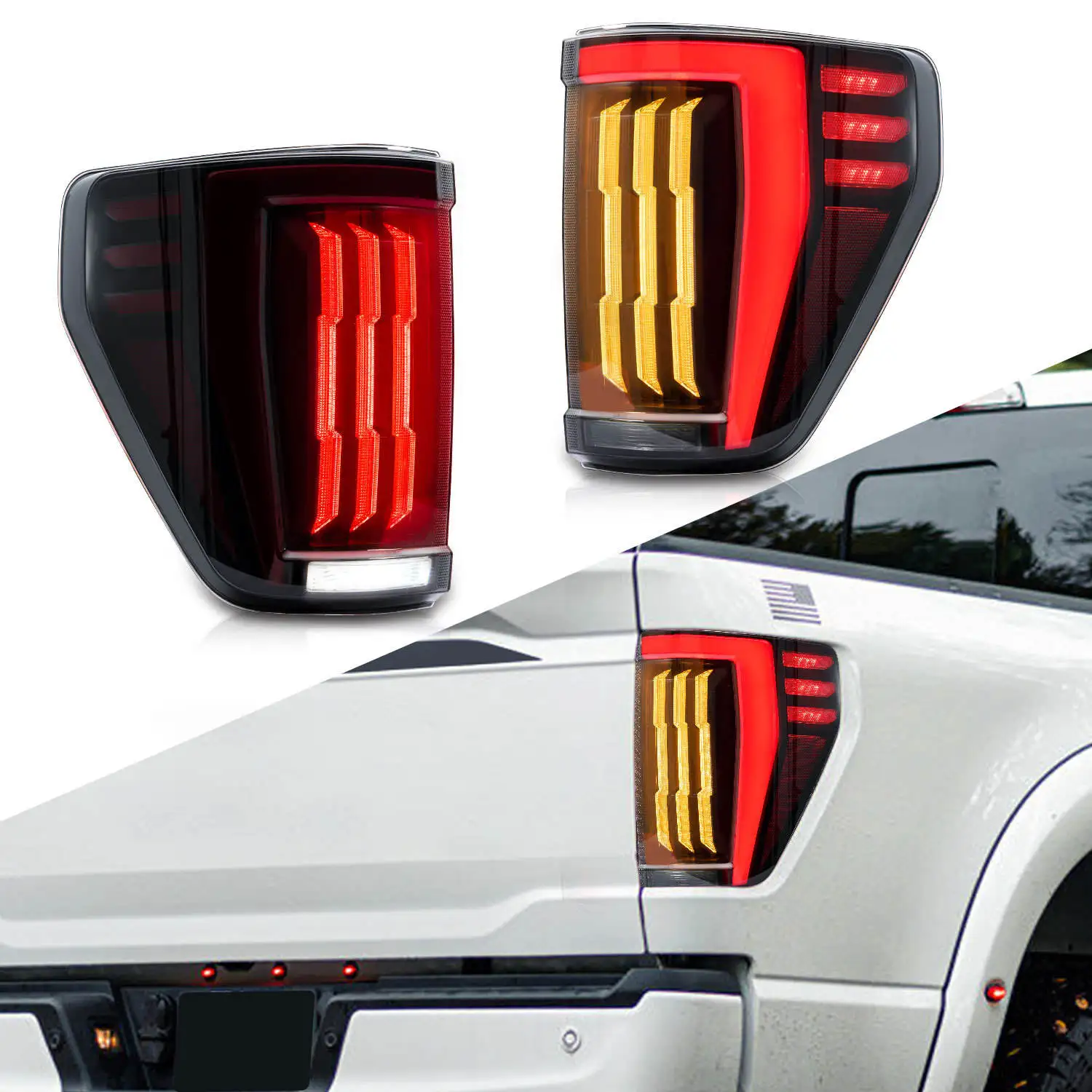 

LED Car Taillights Tail Lamp For Ford F-150 F150 TFD 2021-2023 Car Accessories Back Lights Tail Lights Rear Lamp