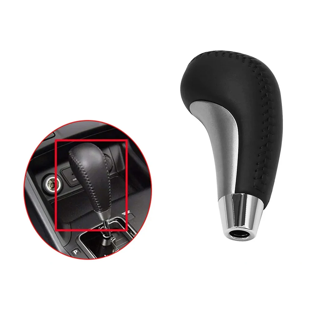 Auto Gear Shift Knob Lever For KIA SORENTO 09-12 Leather Knob For HYUNDAI Tucson IX35 AT 2010 2012 2014 467202P200 46720-2P200