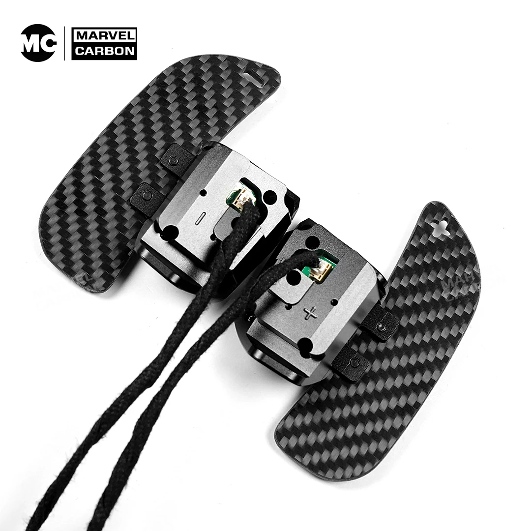 MC Carbon Fiber Steering Wheel Magnetic Shift Paddle For VW Golf 6 GTI CC MK6 Scirocco Magnetic Attraction Function
