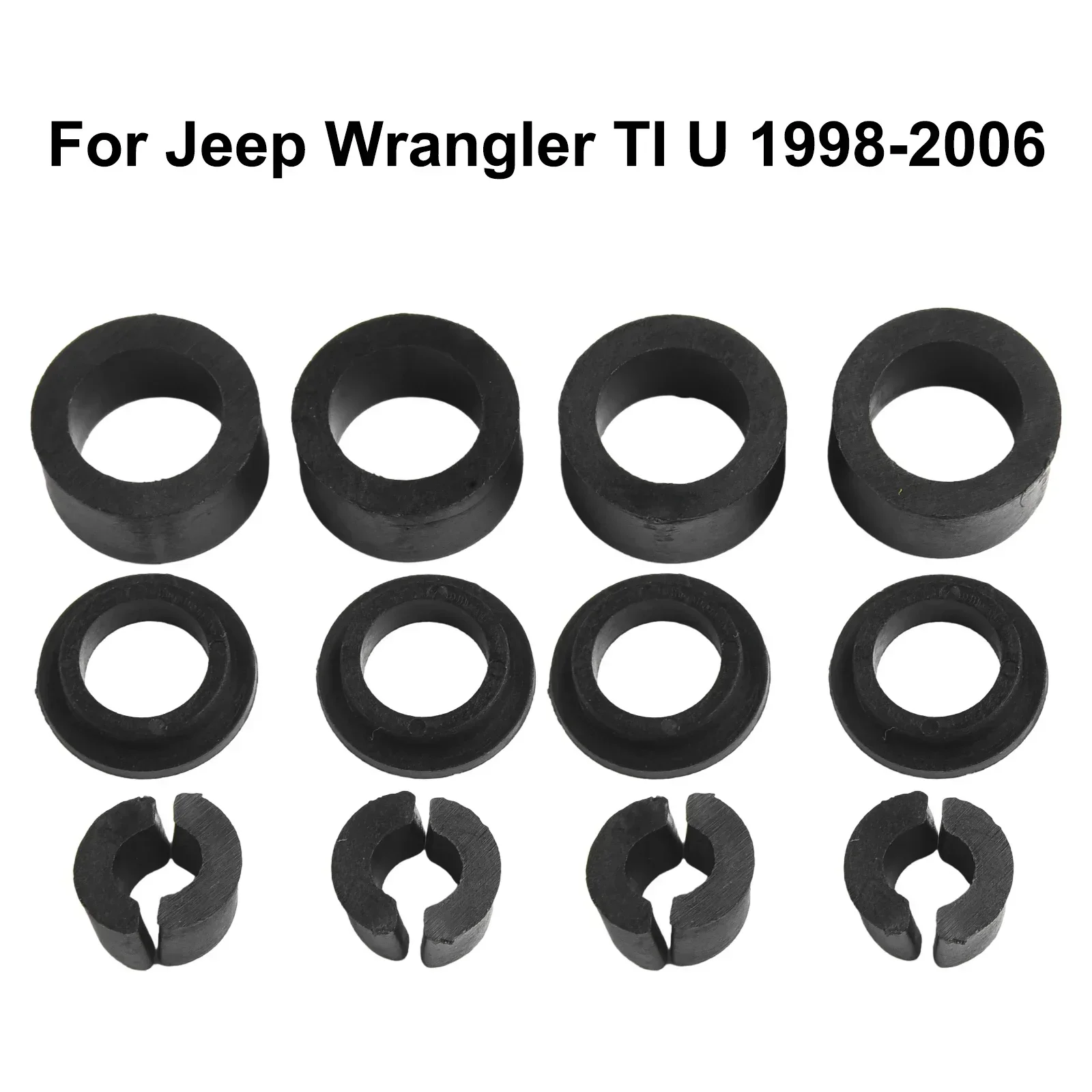 Support Bushings Seat Bushings For Jeep Wrangler TJ LJ 1998-2006 Black Direct Replacement Seat Bushing Brand New