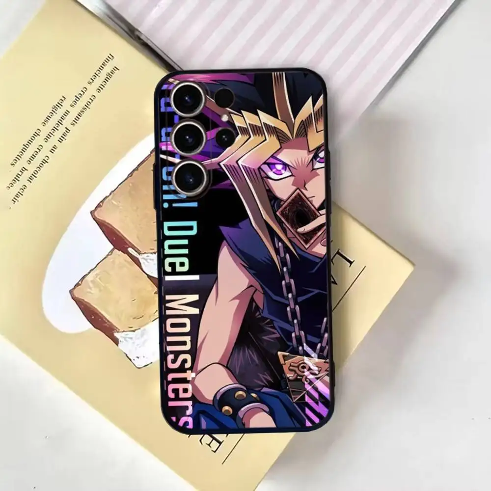 حافظة هاتف أنيمي Y-Yu Gi Oh Yugioh لهاتف سامسونج S25,24,21,22,23,30,Ultra,20,Plus,Fe,Lite,Note,10,9,غطاء أسود ناعم