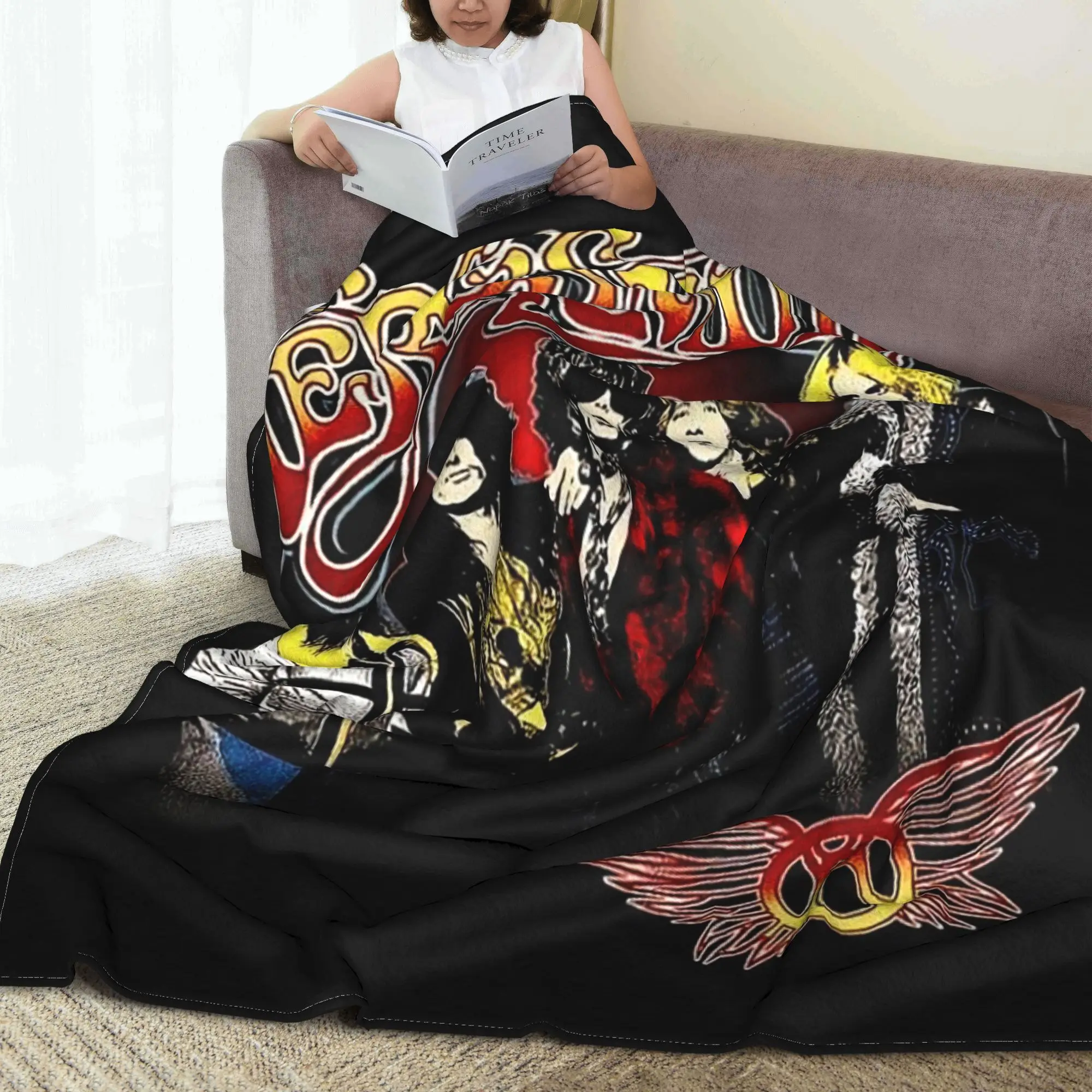

Aerosmith Farewell Tour Band Music Blankets Super Soft Fleece Sofa Throw Blanket for Home Bedroom Outdoor Throws Bedspread Quilt