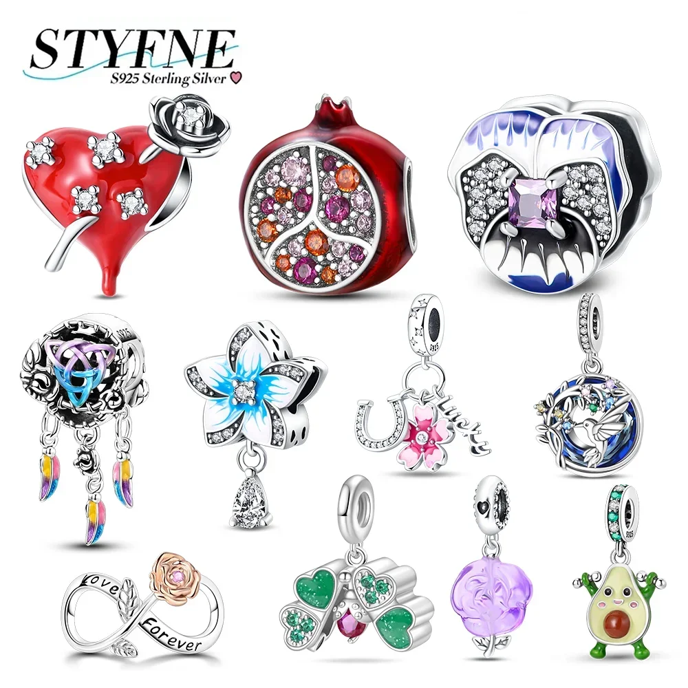 

Elegant 925 Silver Colorful Butterfly Snake Hedgehog Charms Beads Fit Original Bracelets for Women DIY Jewelry Accessories Gifts
