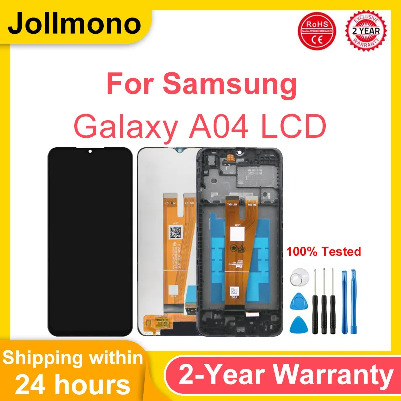 

LCD for Samsung Galaxy A04 A045 Display Touch Screen Digitizer Assembly Replacement for Samsung A04 A045F A045M SM-A045F/DS LCD