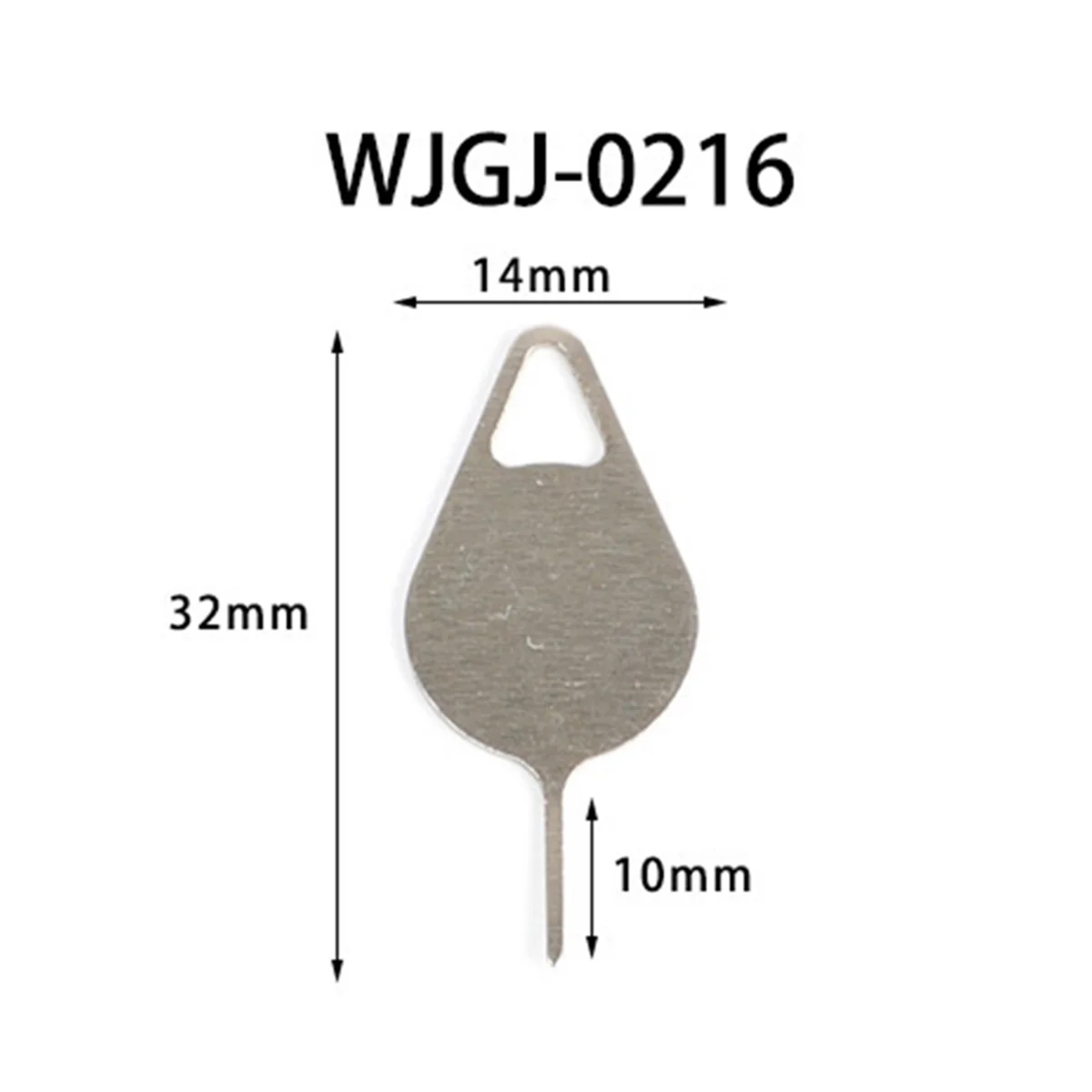 BAAQ 50pcs/Set Sim Card Tray Removal Eject Pin Key Tool Steel Needle Silver