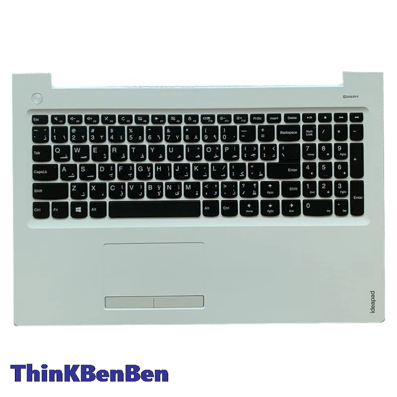 ARA Arabic White Keyboard Upper Case Palmrest Shell Cover For Lenovo Ideapad 510 15 310 15 15IKB 15ISK 15IAP 15ABR 5CB0L80848