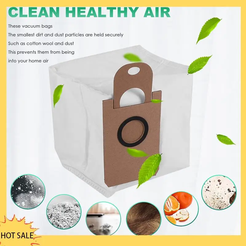 A66Z أكياس الغبار الرئيسية فرشاة جانبية قطع غيار فلتر Hepa لملحقات المكنسة الكهربائية الروبوتية XIAOMI VIOMI S9 #6