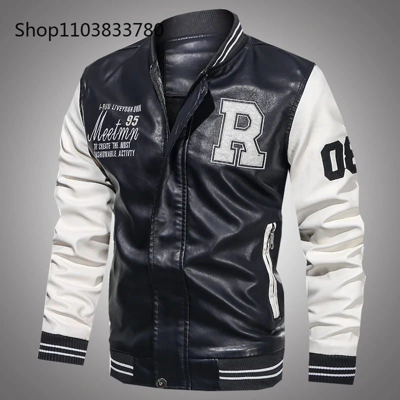 

Motorcycle Jackets Men Racing Motorcoss Jacket Winter Motorbike Clothing Protector Windproof Moto PU Leather JacketS Male Coat