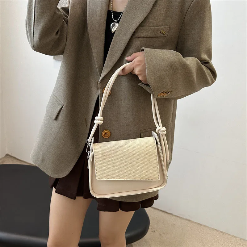 

Осенне-зимняя женская сумка на плечо в стиле пэчворк, модные сумки через плечо, простая повседневная диагональная сумка, маленькие квадратные сумки для покупок bolsos