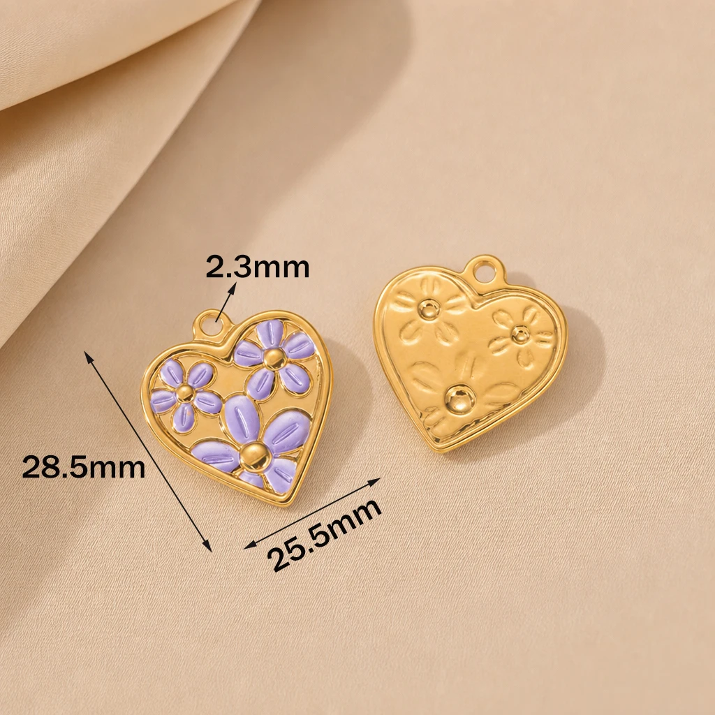 2pcs Stainless Steel Enamel He - огляд і ціна Embellishment Crafts