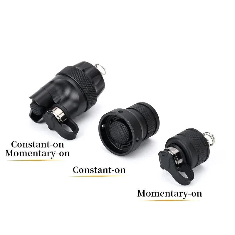 Tactical Surefire DS00 Scout Light Rear Cap Metal Tail Cap Dual Function Pressure Switch Compatible with ST07 SR07 Switch