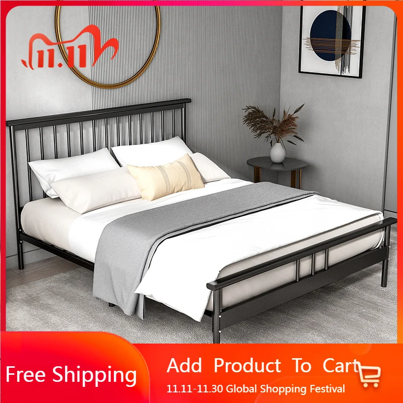 

Nordic Luxury Bed Double Romantic Simple Modern Adult High Quality Bed Unique Aesthetics Unusual Beliche Hotel Furniture