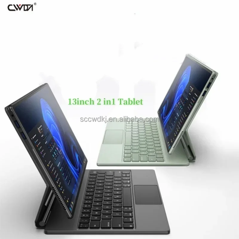 Factory Sale 13inch Intel 11th Gen Celeron 16GB DDR4  IPS Touch Screen Office Tablet Pc  Win11 2 In 1 Laptop