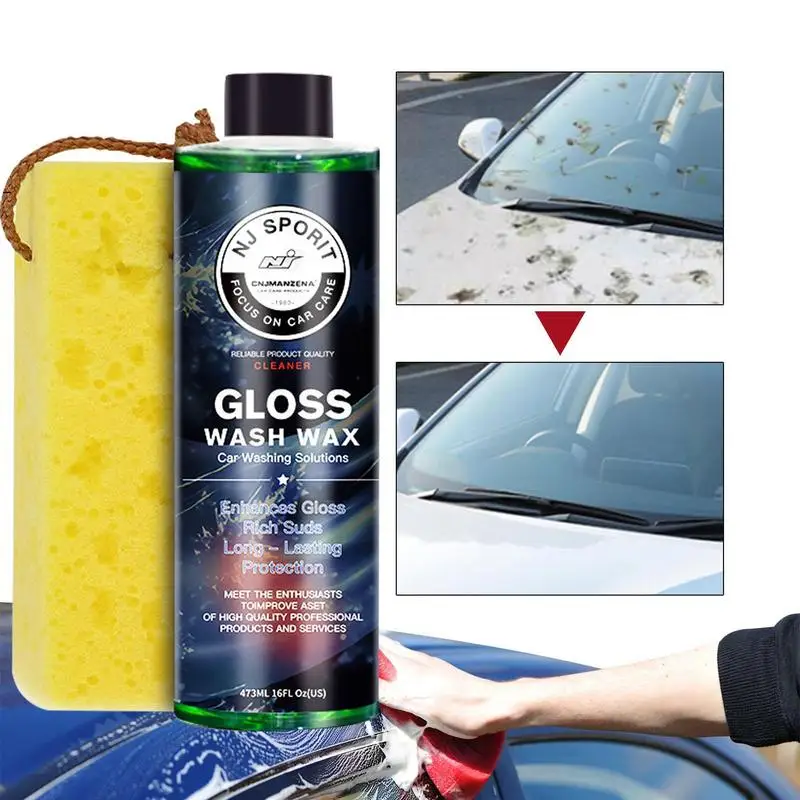 

Car Wash Shampoo Gloss Wax Multifunctional Washing Liquid Cleaning Tools Auto Soap Foam Windshield Washer Car Accessories