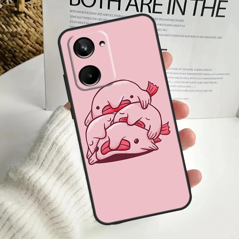 Blobfish Case For Realme 9 10 11 12 Pro Plus GT5 GT Neo5 C21Y C25s C30 C31 C33 C35 C51 C53 C55 C67