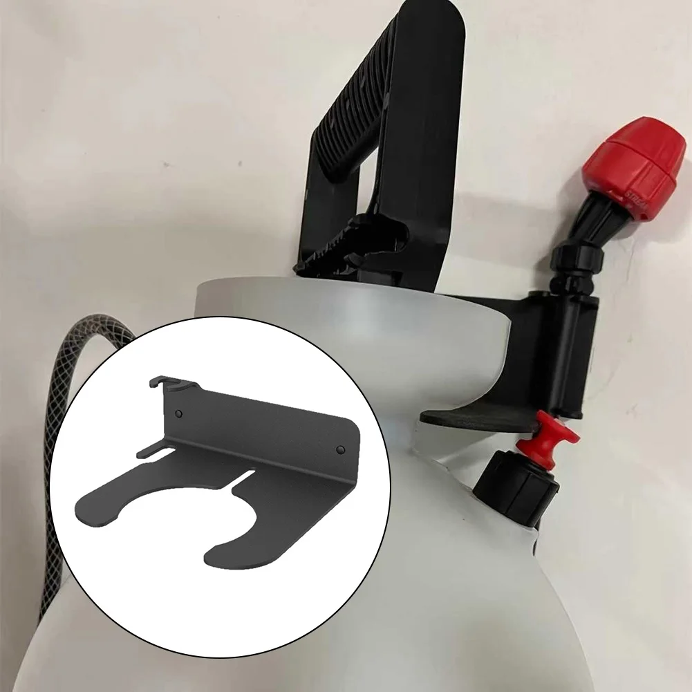 1pc For Metal Garden Pump Sprayer Stand - Organize Your Tool Rack Black Garden Sprayer Rack 16.8*4.8*14.3CM