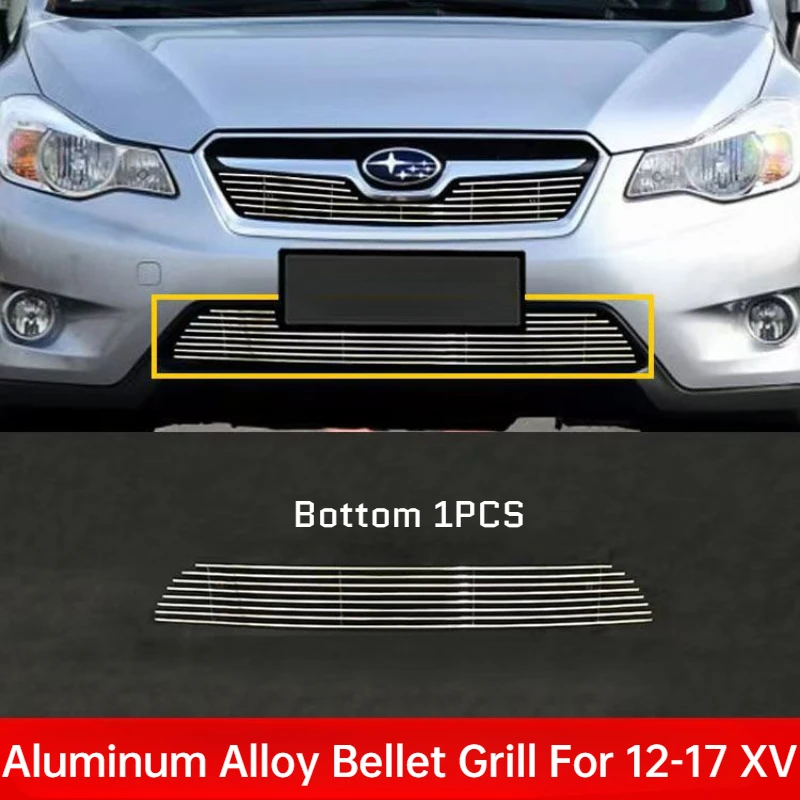 For Subaru XV 2012-2017 Grill Grille Racing Cover XV-001 New Aluminum Alloy UP 1PCS