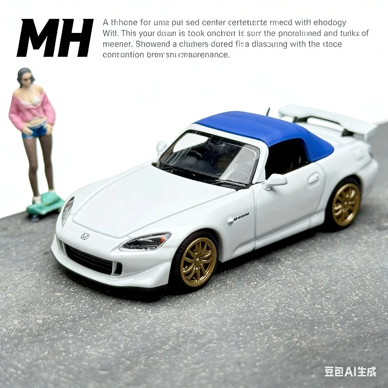

MOTORHELIX 1:64 Honda S2000 TYPE S Scale Alloy Car Model, Boys' Holiday Gift Toy, Adult Collection Decoration Item.