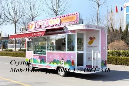 Китай Мобильные грузовики для общественного питания Кухонный прицеп Food Truck Уличная электрическая тележка для еды на продажу